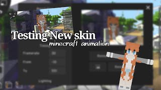 TESTING OUT NEW SKIN  MINECRAFT ANIMATION prisma3d [upl. by Norda170]