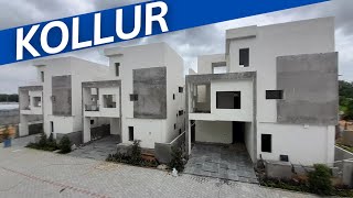 Villas For Sale in Kollur  Hyderabad  5 minutes From NEOPLOIS SEZ KOKAPET [upl. by Enutrof]