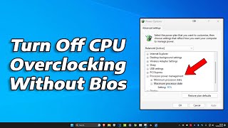 How To Turn off CPU Overclocking in 1 Minute Without BIOS 2024 [upl. by Sloatman91]