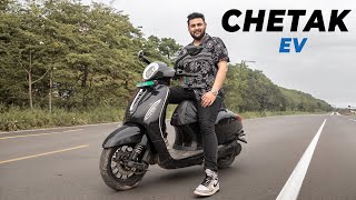 I Tried BAJAJ CHETAK  EV Model [upl. by Etteniuq878]