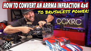 How To Make Your ARRMA Infraction 4x4 MEGA Brushless and Make It Mean [upl. by Raknahs804]