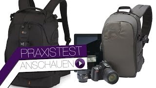 Praxistest Lowepro Flipside 400 AW  Transit Sling 150 AW [upl. by Eluj477]