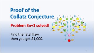 Proof of the Collatz Conjecture Problem 3n1 solved [upl. by Calie]