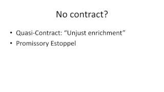 Quasi contract and promissory estoppel [upl. by Yleme]