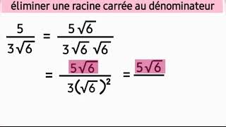 éliminer une racine carrée au dénominateur [upl. by Witha214]