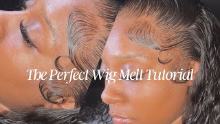 THE PERFECT WIG MELT DOWN TUTORIAL  VERY DETAILED  CHARMING TRESSES HAIR EXTENSIONS [upl. by Cleave]