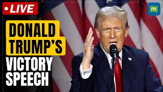 Live Donald Trump speech US president Trump addresses supporters after trouncing Kamala Harris [upl. by Dnarb255]