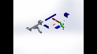 SolidWorks 3D trailer hitch assembly part four [upl. by Tillford]