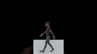 Learning walk animation in blender blender walkcycle animation [upl. by Willetta]