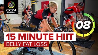 15 Min HIIT Cardio Indoor Cycling Workout  Belly Fat Loss Exercise [upl. by Beth]