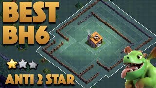 Best BH6 Pushing Base  Builder Hall Level 6 Base Anti 2 Star  Proof  Clash Of Clans [upl. by Treblah643]