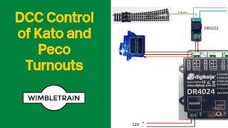 DCC Control of Kato Unitrack and Peco Streamline turnouts [upl. by Ayekin]