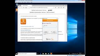 MobilePASS v8 Enrol on Win10 Pro [upl. by Lovering445]