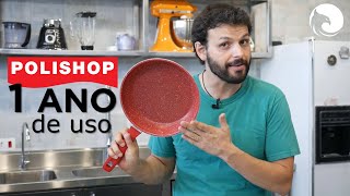 Panela Sauté Grand 24cm Polishop FlavorStone  Revisão da Harpyja  1 Ano de uso [upl. by Anyat981]