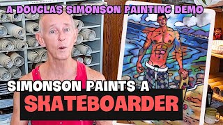 SIMONSON PAINTS A SKATEBOARDER [upl. by Reynard]