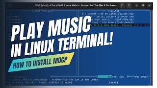 Install MOCP🔥 Super Lightweight Terminal Music Player on Linux [upl. by Mauceri]