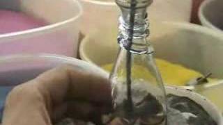 learn how they do sand art bottle [upl. by Ahsekad838]