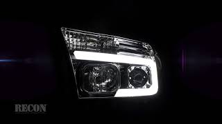 RECON 264194BKC Toyota Tundra amp Sequoia 0713 PROJECTOR HEADLIGHTS [upl. by Anomar856]