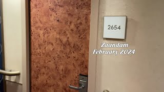 Zaandam room 2654 review Holland America Deck 2 [upl. by Nykal]