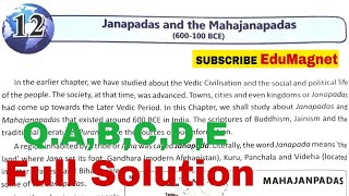 Janapadas and Republic  Questions and Answers Class 11 History Maharashtra Board [upl. by Broder]