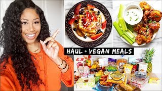 HUGE Trader Joe’s Grocery Haul  VEGAN Meal Ideas 👍 [upl. by Kleiman]