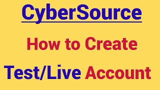 CyberSource how to create TestLive account business center overview  CyberSource portal overview [upl. by Calendre]