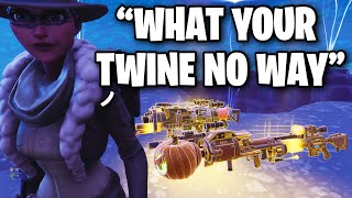 Kid freaks out when he finds out I’m TWINE CHEEKS 😂😳  Fortnite Save The World [upl. by Aniri]