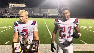 Portsmouth’s Chase Heiland and Kingston Littlefield discuss win over Valley [upl. by Couture]