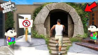 GTA 5 Franklin found secret tunnel Outside his house in gta 5 [upl. by Yearwood]