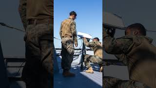 USMC MRF D 24 3 Marines establish communications aboard HMAS Adelaide [upl. by Ladnik]