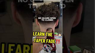 TAPER FADE MADE EASY 💈📚 TUTORIAL FOR BEGINNER BARBERS haircut barber salon hair fyp diy fy [upl. by Ivgnout]