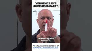 Vergence Eye Movement Part 1 drnajeeb shortvideo drnajeeblectures youtubeshorts [upl. by Gayla]