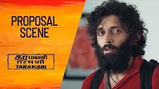 Vasanth Proposal Scene  Taramani  Andrea Jeremiah Vasanth Ravi  Yuvan Shankar Raja  Ram [upl. by Foskett749]