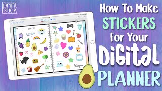 How to Make Stickers for Your Digital Planner for FREE on your iPad [upl. by Nedaj250]