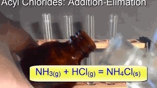 Ethanoyl Chloride Nucleophilic Addition Elimination Reactions [upl. by Elletsyrk]