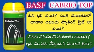 basf cabrio top fungicide telugu  cabrio top fungicide price  basf cabrio top technical name basf [upl. by Aldercy]