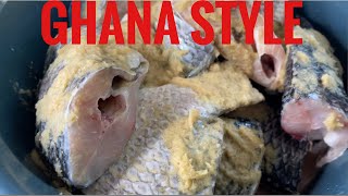 Cooking Ghanaian Party Tilapia Light Soup Fish Will Never Break Ghana West Africa [upl. by Apps]