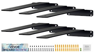 VEVOR Shelf Bracket 8”L x 4”W x 16”H 6 Pcs Heavy Duty Review [upl. by Ardnola]