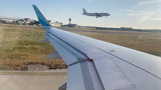 4K  Eurowings A320 Sharklets engine start and takeoff Hamburg  PTU Sound [upl. by Acul833]