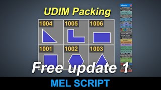 UDIM Packing Toolbox for Maya  Free Update 1 [upl. by Asyle]