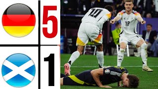 Germany vs Scotland 51 HIGHLIGHTS EURO 2024  Deutschland 51 Schottland EURO 2024 [upl. by Rettuc111]