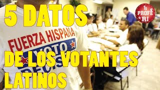 5 DATOS DE LOS VOTANTES LATINOS [upl. by Brightman]