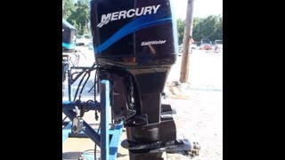 6M3922 Used 2003 Mercury 115EXLPTO SaltWater 115HP 2Stroke Outboard Boat Motor 25quot [upl. by Watkin]