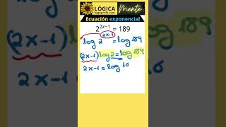 Ecuación EXPONENCIAL utilizando logaritmos begoprofe algebraicamente polynomial algebra maths [upl. by Sherborn247]