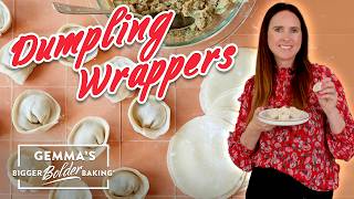 Easy Homemade Dumpling Wrappers How to Make Dumpling Dough [upl. by Ecyak270]