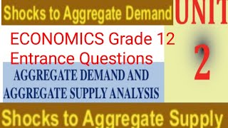 Economics GRADE 12 UNIT 2 UNIVERSITY ENTRANCE QUESTIONS WITH EXPLANATIONS [upl. by Atlas]