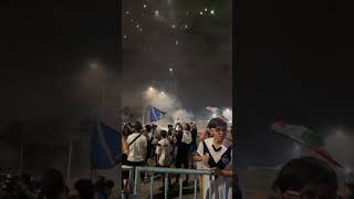 💥Banderazo de apoyo en el hotel donde está hospedado Vélez en Córdoba [upl. by Nahtanha]