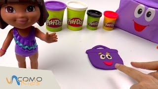 Mochila mochila PLAY DOH  Dora la exploradora en Español infantil [upl. by Ssidnak]