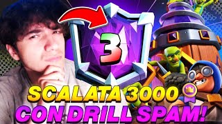 TORNO in TOP 3 ITALIA con DRILL SPAM CYCLE e CANNONIERE  Clash Royale [upl. by Jasik]