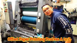 Offset Paper Printing Process A to Z [upl. by Jariv]